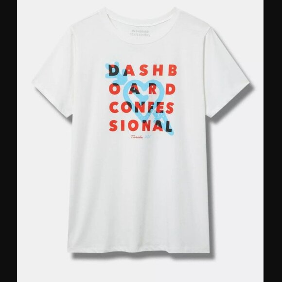 NWT Torrid Size 4 Dashboard Confessional Tee - Picture 1 of 3